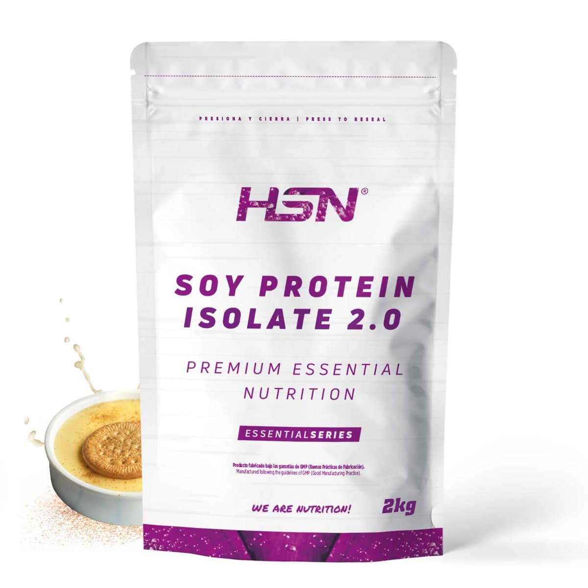 Proteína de Soja Aislada de HSN | Sabor Bombón de Chocolate y Avellanas 2 Kg = 67 Tomas por Envase | 100% Vegana | Soy Protein Isolate | No-GMO, Sin Gluten — view 16