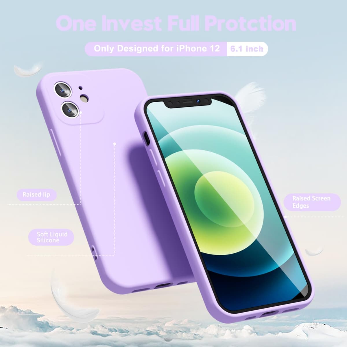 oakxco for iPhone 17 Pro Max Phone Case Liquid Silicone, Cute Thin Slim Grip Soft Rubber Gel for Women Men, Smooth Matte TPU Plain Solid Color Girly Simple Case with Camera Cover, Light Pink — view 1402