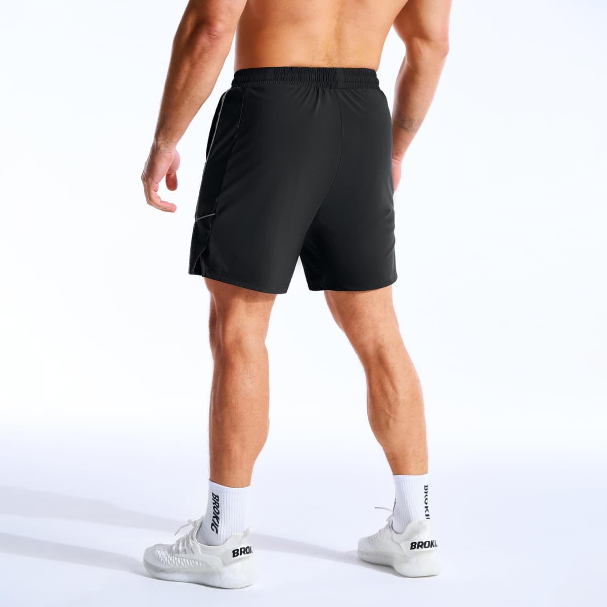 ZENWILL AdiArmor Pantalones Cortos Hombre Deporte Cremallera Pantalón Corto Gym Pantalon Corto Running Secado Rápido — view 2