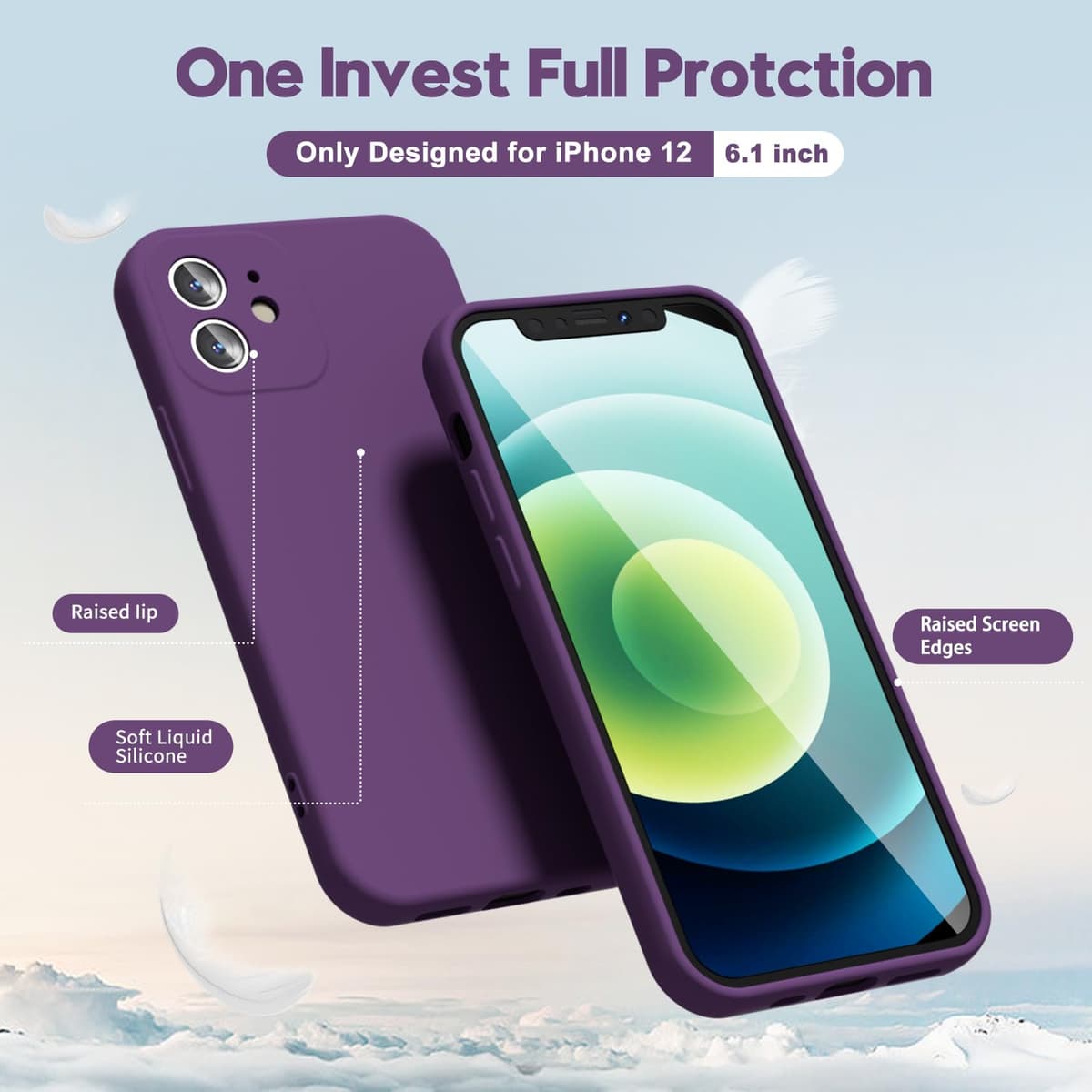 oakxco for iPhone 17 Pro Max Phone Case Liquid Silicone, Cute Thin Slim Grip Soft Rubber Gel for Women Men, Smooth Matte TPU Plain Solid Color Girly Simple Case with Camera Cover, Light Pink — view 2010