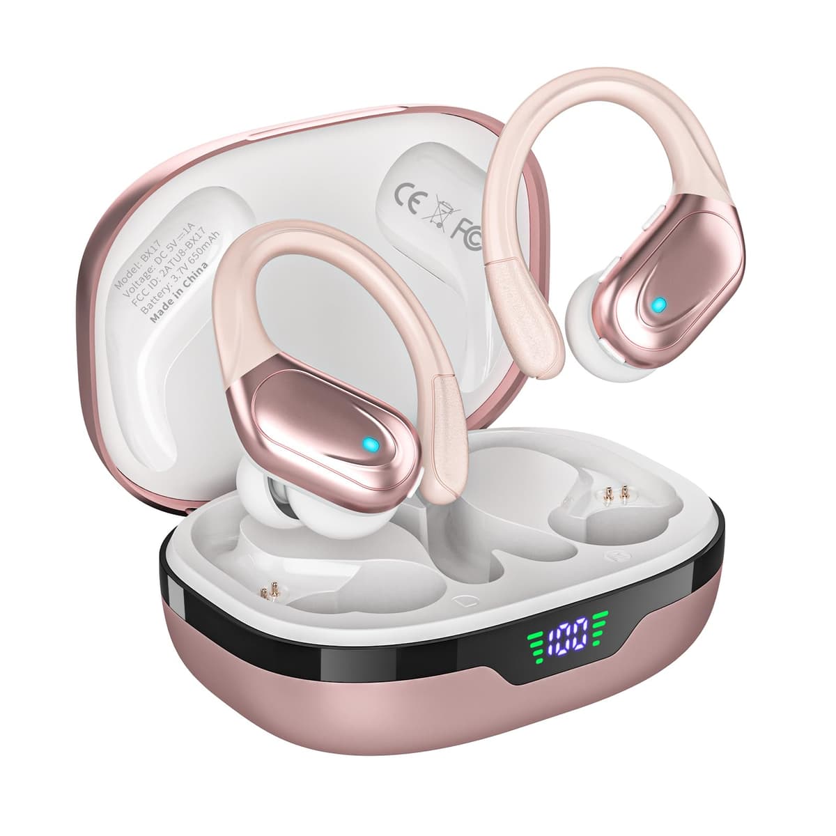 Wireless Earbuds, for Workout/Running Rose Gold