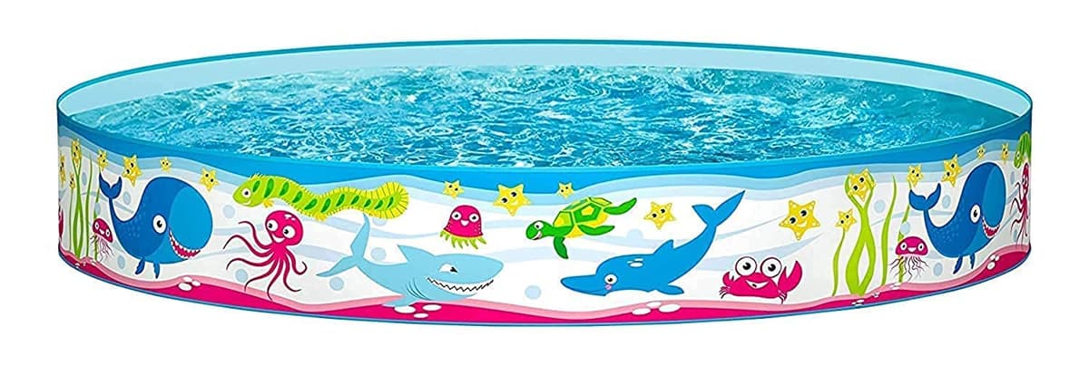Bestway Sea Creature Paddling Pool Kiddie Swimming Pool, Inflatable Above Ground Pool, Outdoor Garden Pool, Blue, 48 x 10 Inch — view 15