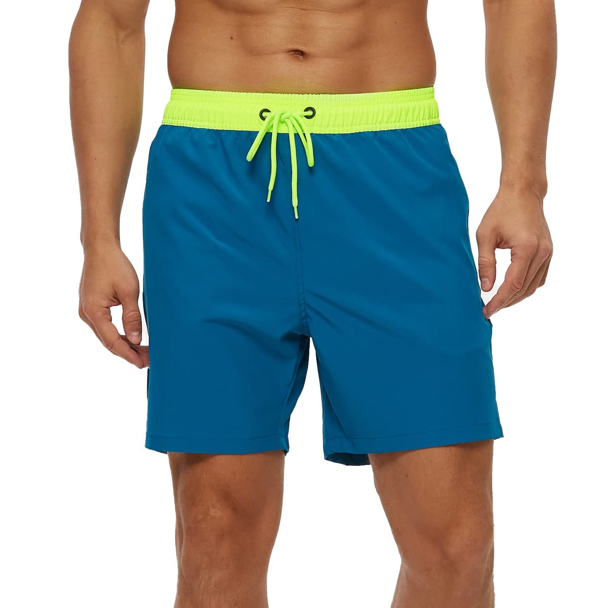Bañador Hombre 2 en 1 Bañador de Secado Rápido con Forro de Malla y Cordón de Ajuste para Playa Bañador Casual Impermeable para Piscina Verano — view 26