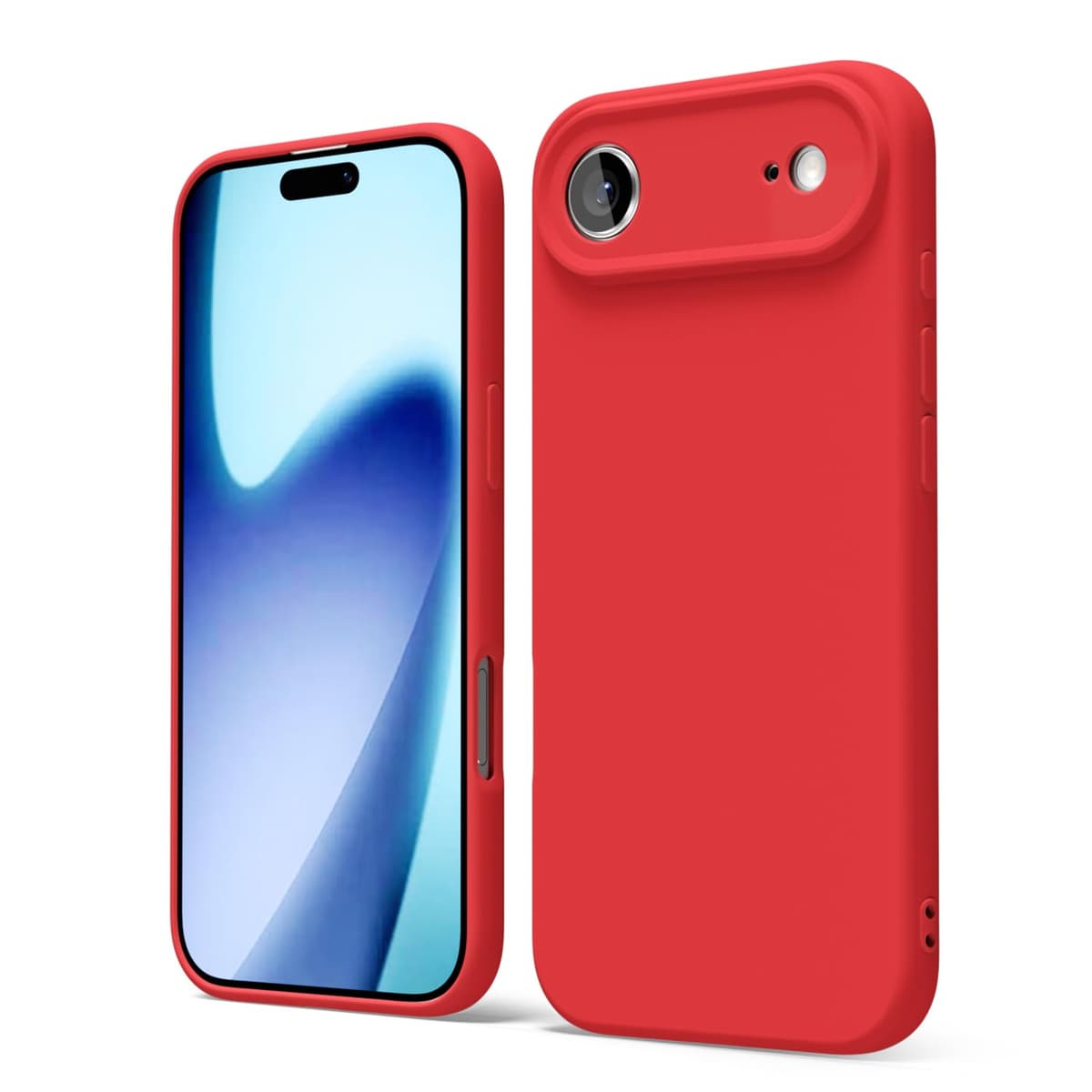 oakxco for iPhone 17 Pro Max Phone Case Liquid Silicone, Cute Thin Slim Grip Soft Rubber Gel for Women Men, Smooth Matte TPU Plain Solid Color Girly Simple Case with Camera Cover, Light Pink — view 1720