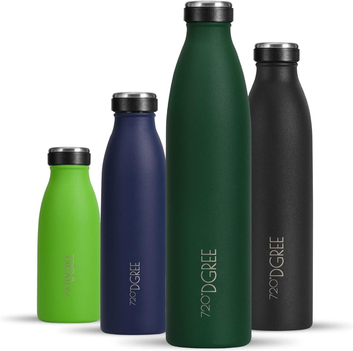 720°DGREE Botella Agua Acero Inoxidable “milkyBottle“ – 1litro - Sin BPA Free, Antigoteo y Prueba de Fugas - Frasco térmico, Cantimplora Aislada - Bebida con Gas, Deporte, Escuela, Gimnasio Exteriore — view 57