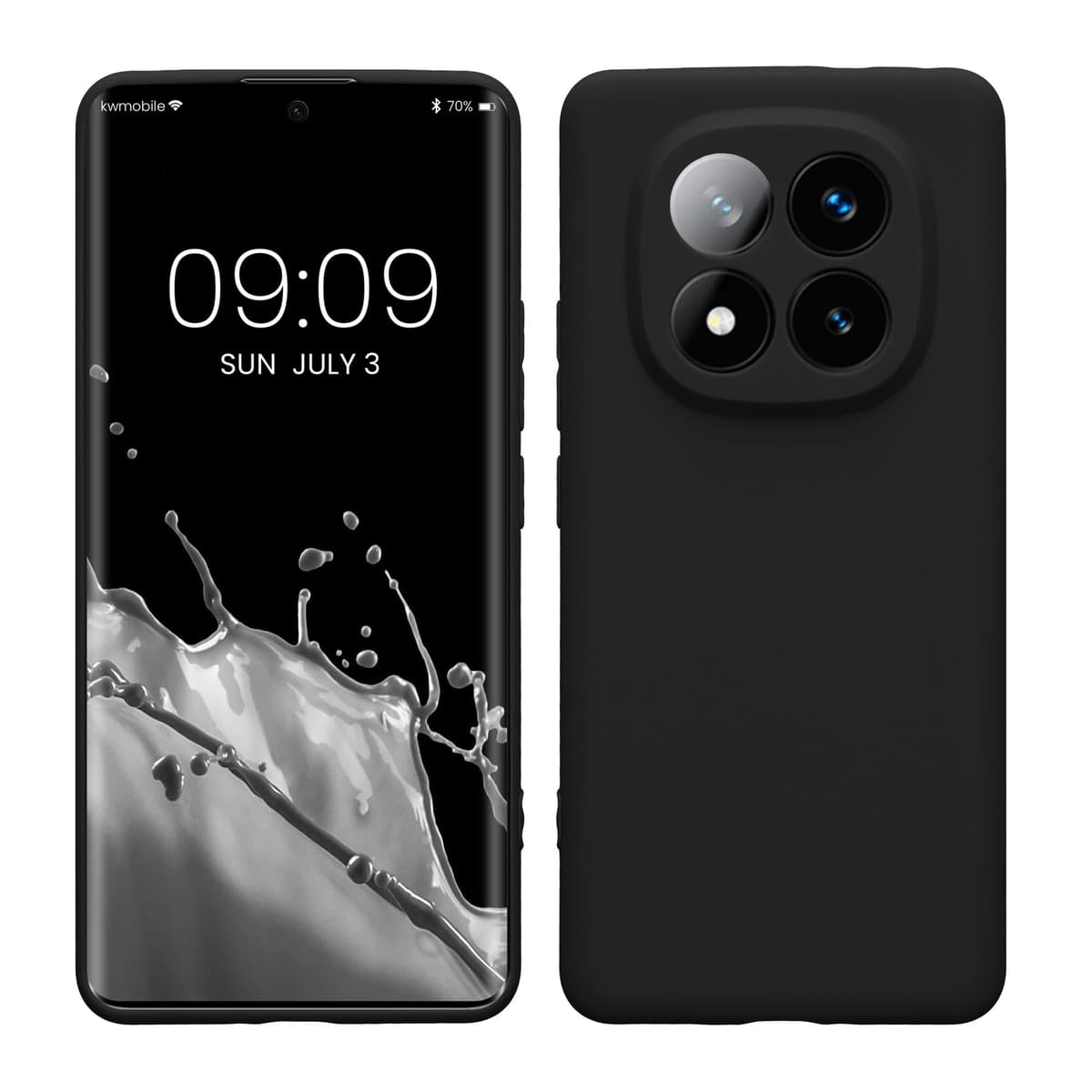 kwmobile Carcasa Compatible con Xiaomi Redmi Note 14 Pro 5G / Poco X7 Funda - Funda Ultrafina de TPU con Bordes elevados - Lavanda Metalizado — view 177