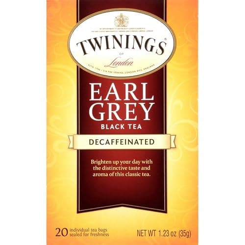 Twinings Decaf Earl Grey Individually Wrapped Teabags, Naturally Caffeine-Free, Black Tea Enhanced with Bergamot Citrus, 20 Count (Pack of 6), Enjoy Hot or Iced — view 4