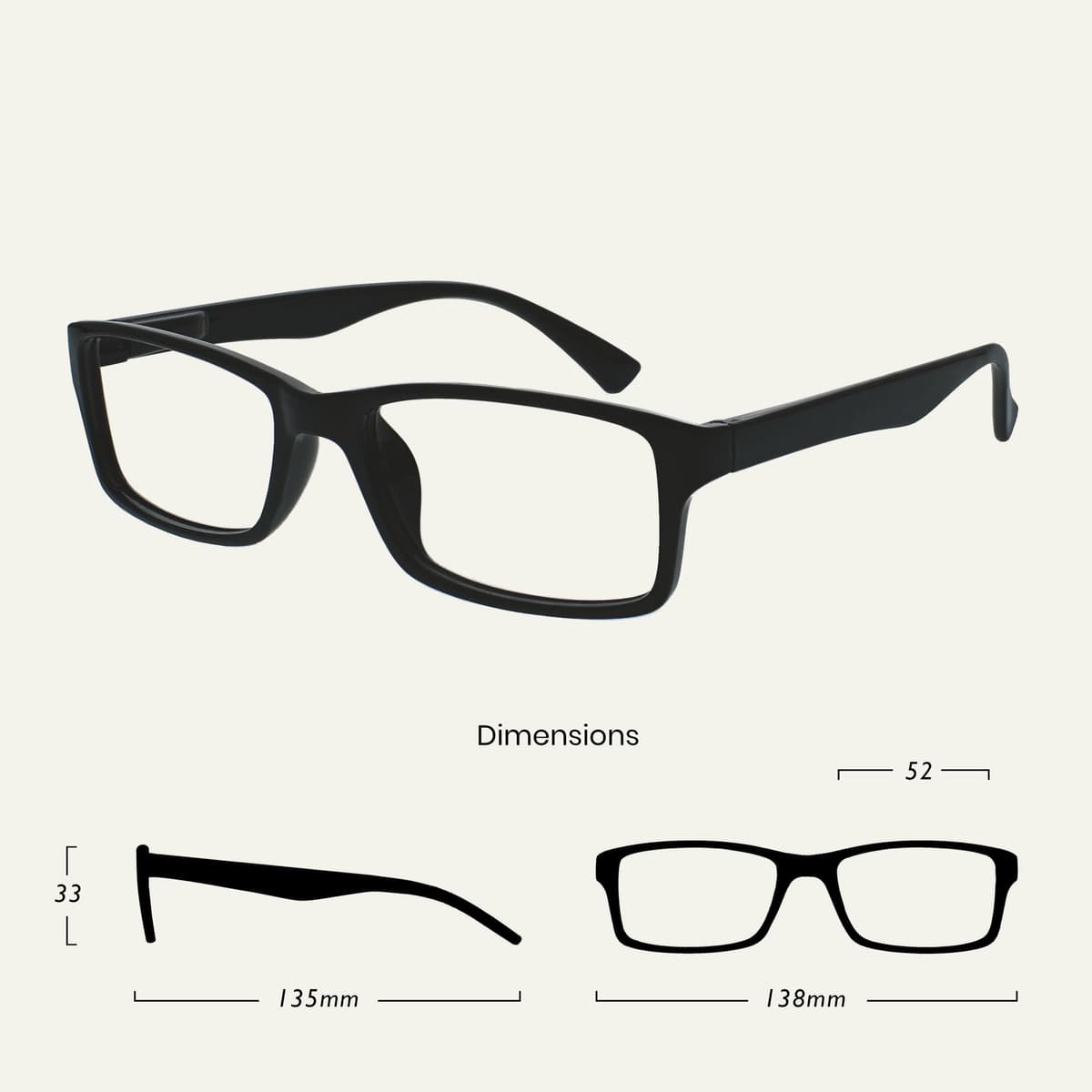 OPULIZE La Compañía Gafas De Lectura Negro Lectores Valor Pack 4 Estilo Diseñador Hombres Mujeres RRRR92-1 +1,50 — view 2