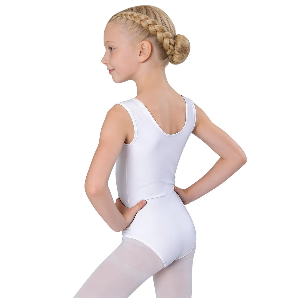 Wildarms Maillot de Ballet para Niñas sin Mangas, Leotardo de Danza Infantil para Gimnasia, Baile y Disfraces — view 4