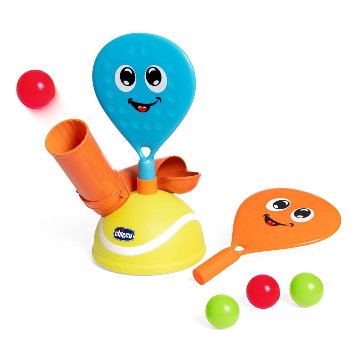 Chicco Padel Set, Juego electrónico de pádel, Incluye Dos Raquetas y Cuatro Pelotas, Entrena la coordinación Manual y la motricidad Fina, Juegos Deportivos, 3-5 años — view 3
