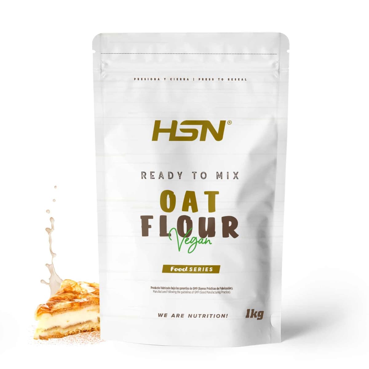 HSN Harina de Avena de Sabores Instantánea en Polvo | Sin Sabor 3Kg = 60 Tomas por Envase | Sin Azúcares Añadidos | Ideal Tortitas de Avena, Batidos de Proteínas | No-GMO, Vegano — view 30
