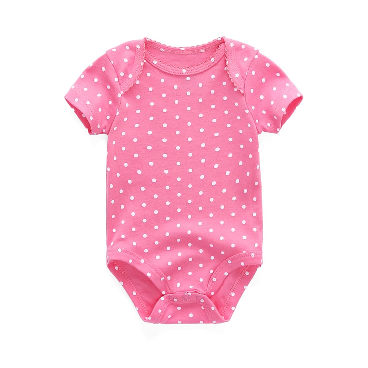 Chamie Baby Bodysuit Cotton Short Sleeve Vests for Newborn 5-Pack One-Piece Suit for Boy and Girl 0-12 Months… — view 3