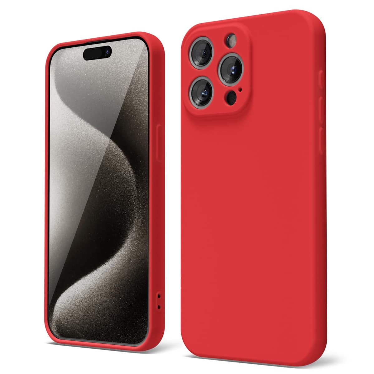 oakxco for iPhone 17 Pro Max Phone Case Liquid Silicone, Cute Thin Slim Grip Soft Rubber Gel for Women Men, Smooth Matte TPU Plain Solid Color Girly Simple Case with Camera Cover, Light Pink — view 2037