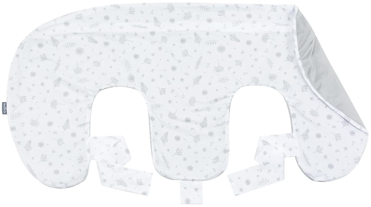 Bellochi Twin Feeding Pillowcase for Twins, 100% Hypoallergenic Cotton Replacement Cover, Secure Concealed Zipper, 100x57x18 cm, Certified Fabric (Animaland) — view 4