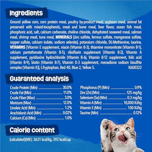 Purina Friskies Dry Cat Food Seafood Sensations With Salmon, Tuna, and Shrimp Flavors - (Pack of 4) 3.15 lb. Bags — view 5