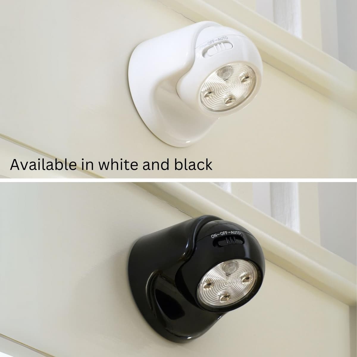 Auraglow Battery Operated Motion Sensor Light – Indoor & Outdoor PIR Security LED Wall Light – Wireless for Shed, Garage, Porch & Loft (IP44) – Black — view 9