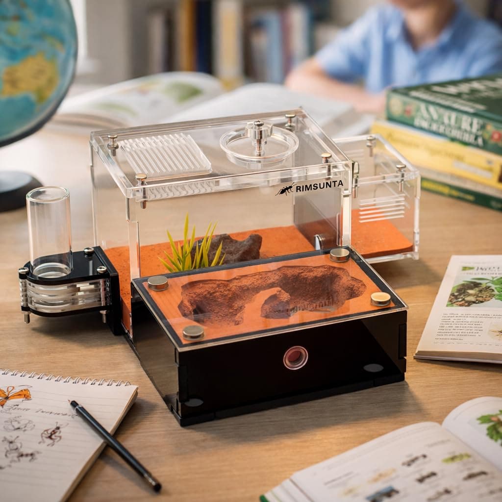 Formicarium - Ant Farm Habitat for Live Ants & Queen, Adult Educational Kit for Ant Behavior Study and Learning, Ant Nest — view 6