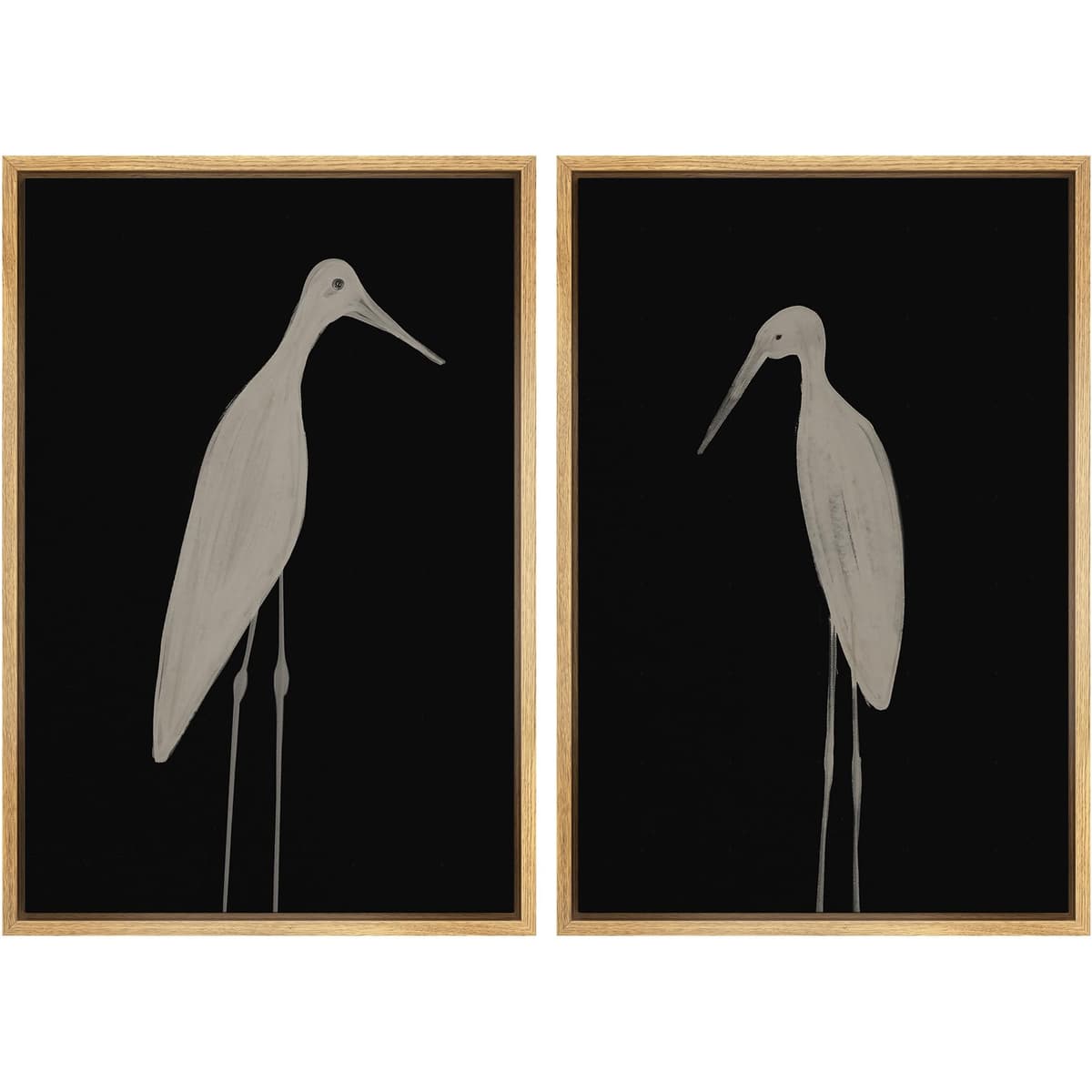 MUDECOR Framed Canvas Print Wall Art Monochromatic Gradient Abstract Minimalist Gray Illustrations Modern Art Decorative Bohemian Colorful Chic for Living Room, Bedroom, Office - 16"x24"x2 Black — view 25