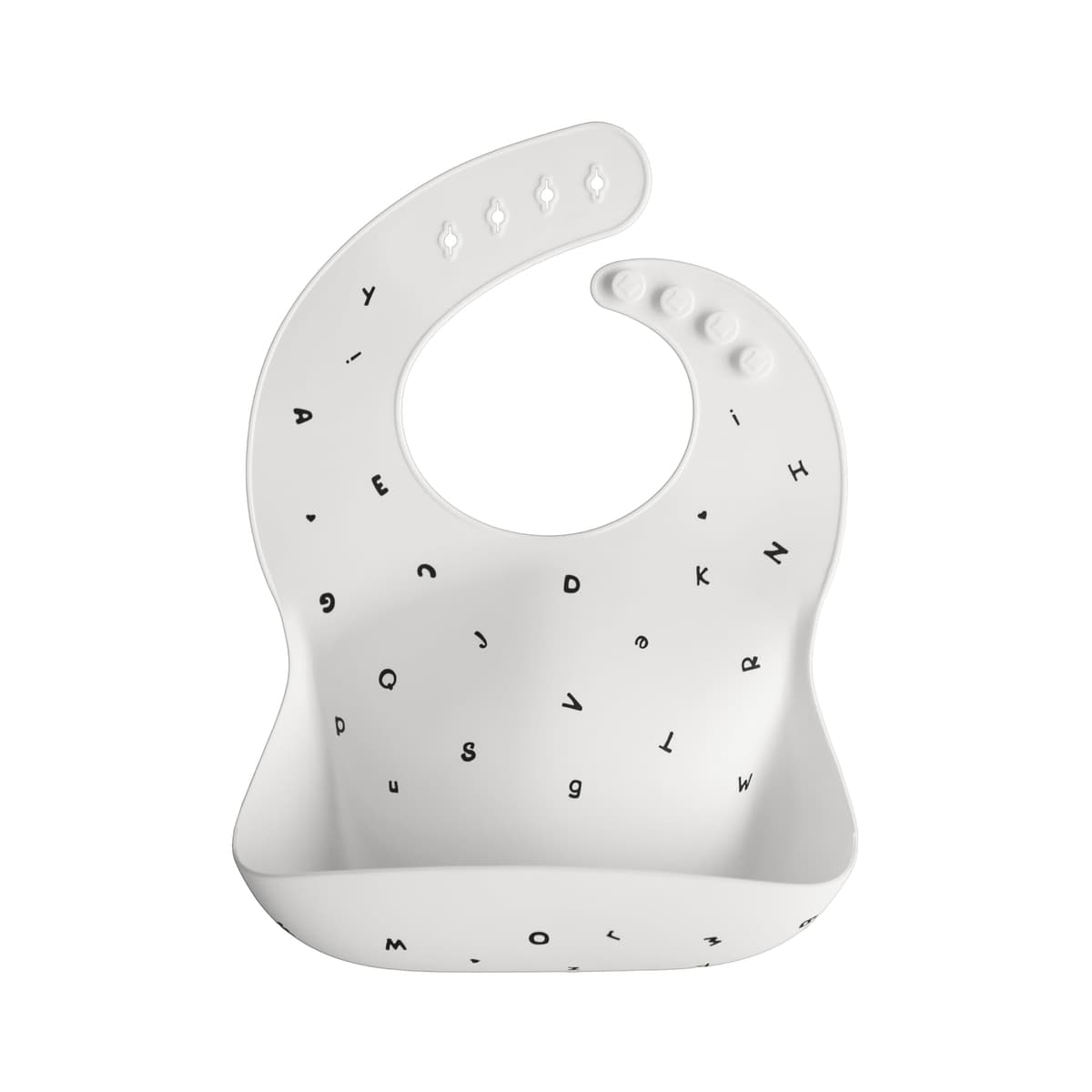 Mushie Baby Silicone Bib | Adjustable Fit Waterproof Bibs | Easy Wipe Baby Feeding Bibs | 4 Adjustable Sizes with Deep Front Pockets | 100% BPA and Phthalate Free — view 30