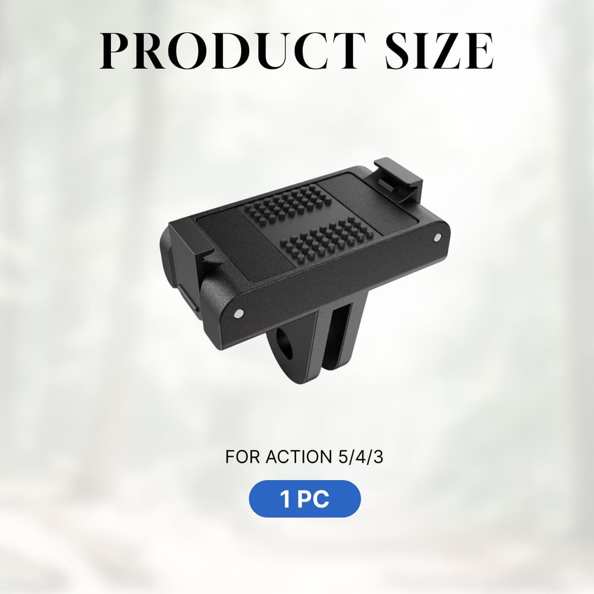 Soporte Magnético de Liberación Rápida Compatible con dji Osmo Action 6/5 Pro/4/3/Nano, Adaptador de Aluminio Compacto con Base de Montaje para Deportes, Vlog, Bicicleta — view 2