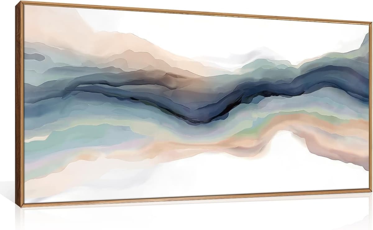 TOARTi Boho Framed Canvas Wall Art Prints, Set of 3 Mid Century Modern Wall Decor, Nature Plants Desert Sun Art Paintings, Bohemian Artwork for Living Room, Bedroom, Dining Room, Office - 12x16 x3 — view 31