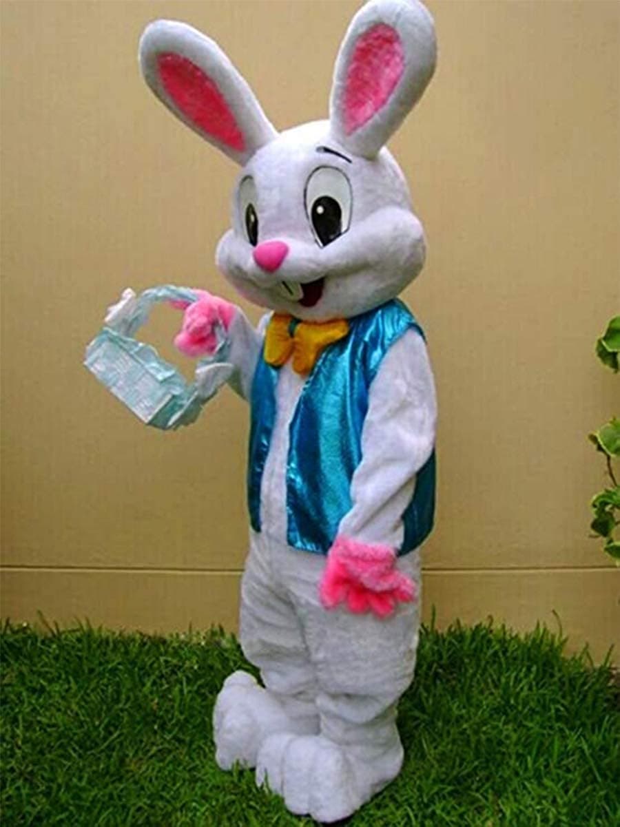 Disfraz de mascota de conejo de Pascua, unisex, disfraz de conejito de lujo, para fiesta de adultos, tamaño elegante — view 2