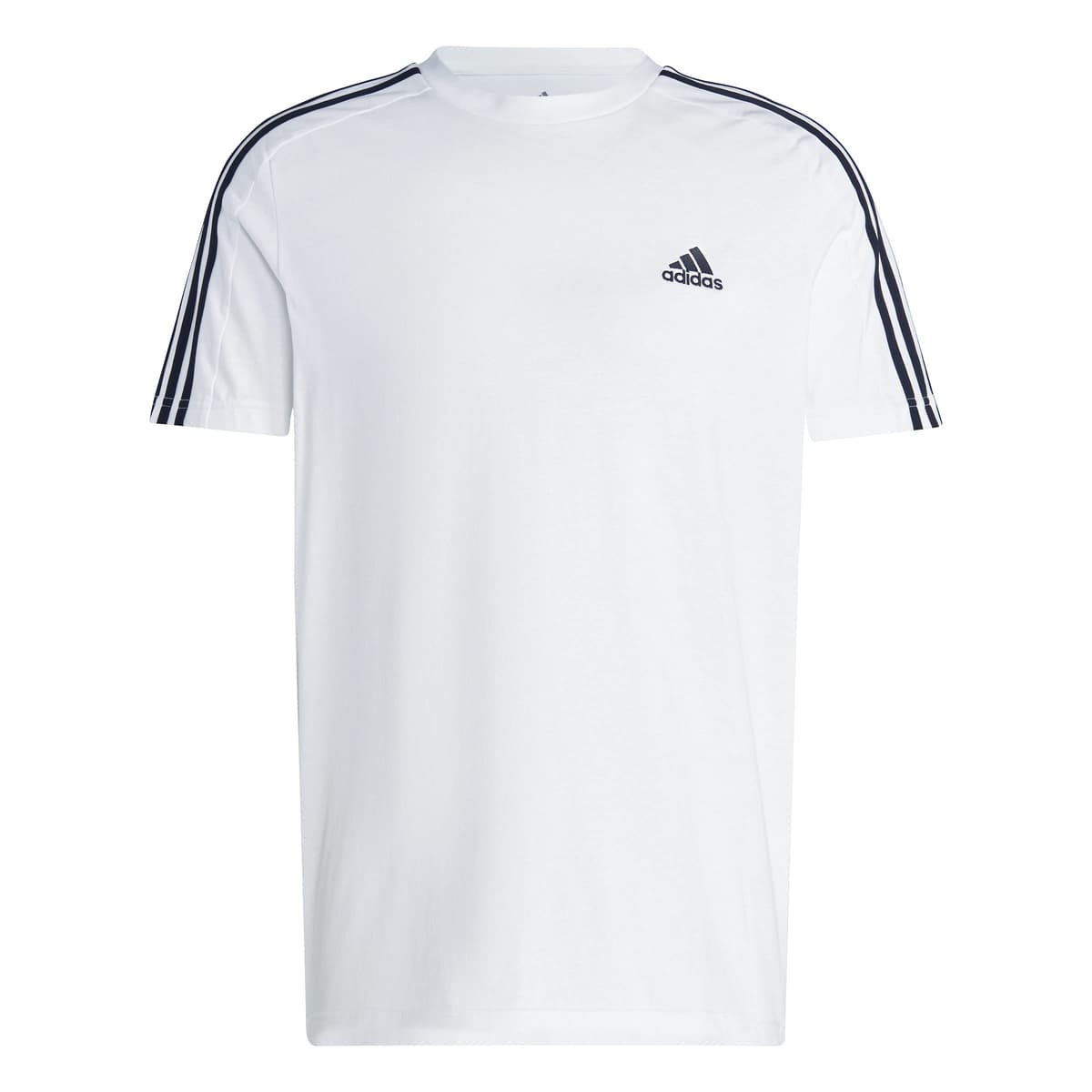 adidas Essentials Single Jersey 3-Stripes tee Camiseta de Manga Corta Hombre (Pack de 1) — view 6