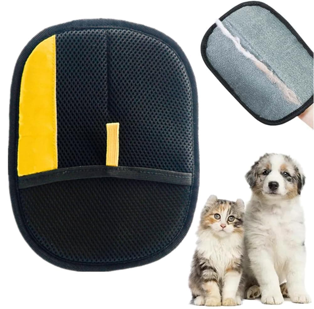 Gahwa Guantes Removedores Pelo para Mascotas, 2026 New Quita Pelos Mascota,Pelo Estático para Perros y Gatos,Pets Double Sided Grooming Glove, Pet Hair Remover Gloves (1 PCS)