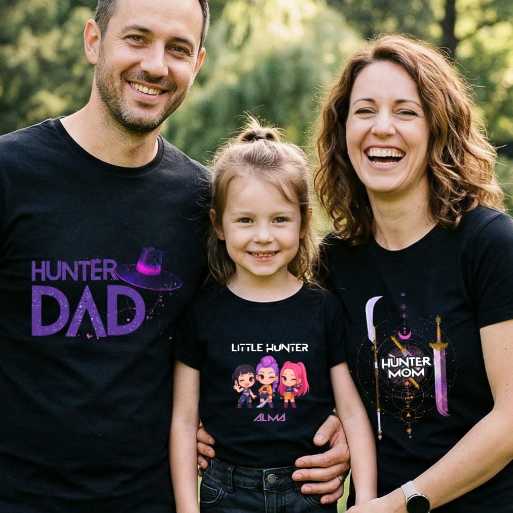 Evyre Regalo Dia de la Madre Pack Camisetas k-Pop Personalizada Nombre Mama niña niño Hijo Mujer Ropa Algodón Body Bebe Recien Nacido Idea Conjunto Detalle Original Cazadoras Hunt — view 3