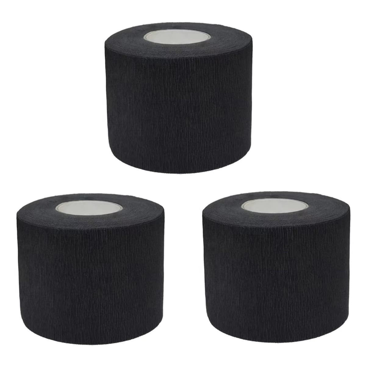 Feisate Collarín peluquería 3 rollos 300 hojas, cuello de papel peluquería 1 barra, papel de peluquería alrededor del cuello, tiras de cuello de peluquería Negro