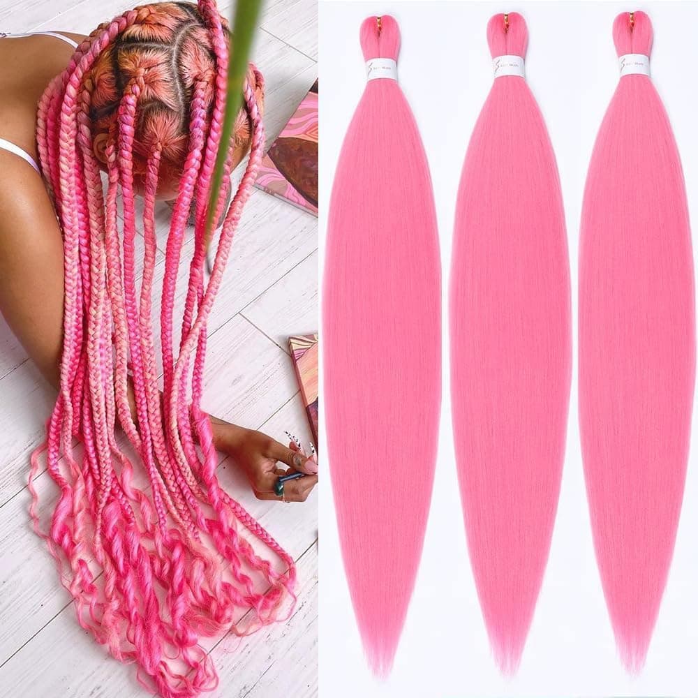YDDM Capelli Per Treccine Africane Azul Extension Treccine Texture Yaki Easy Install per Principianti 26 Pollici 3 Pezzi Capelli Leggeri e Naturali per Box Braids, Twist e Crochet — view 15