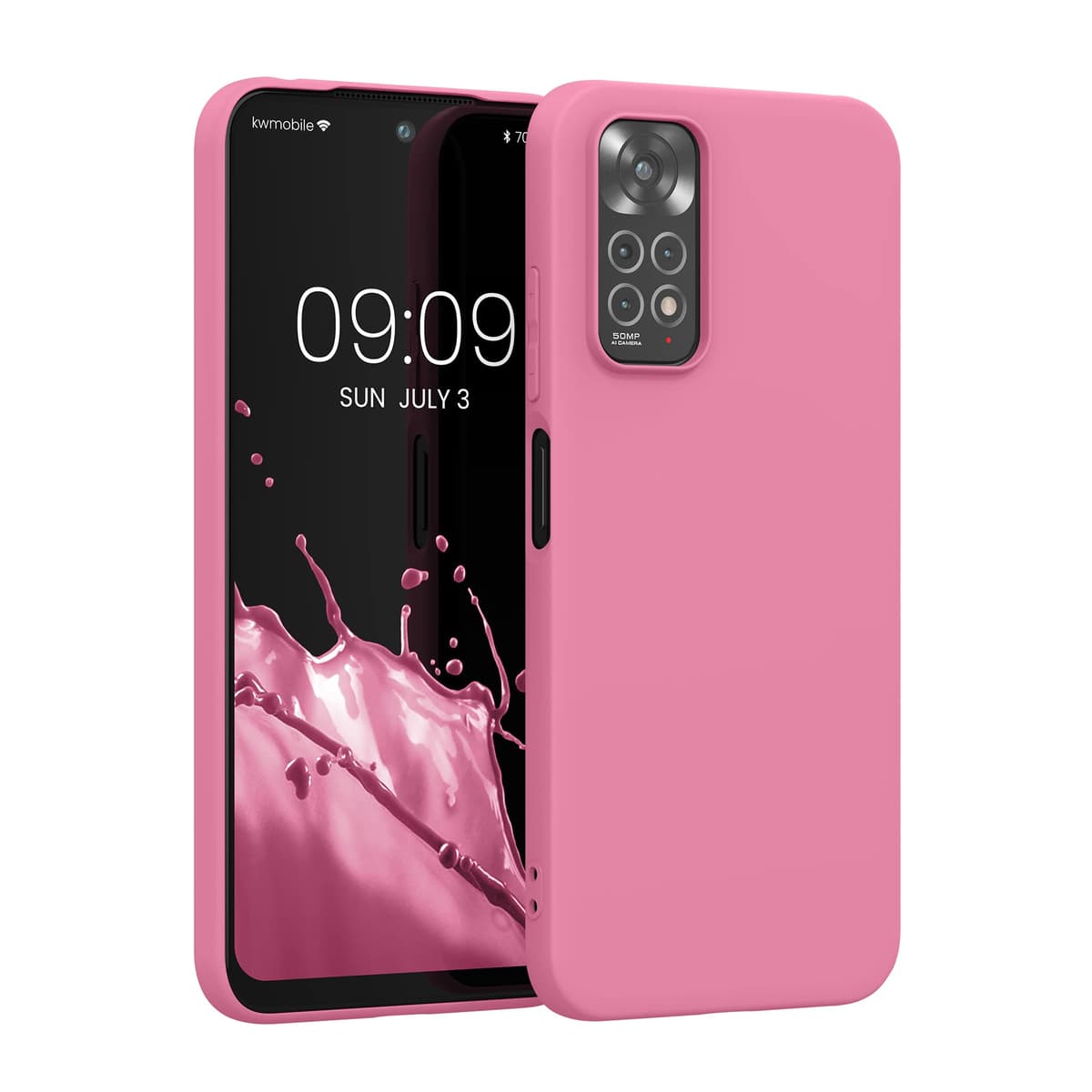 kwmobile Carcasa Compatible con Xiaomi Redmi Note 14 Pro 5G / Poco X7 Funda - Funda Ultrafina de TPU con Bordes elevados - Lavanda Metalizado — view 170