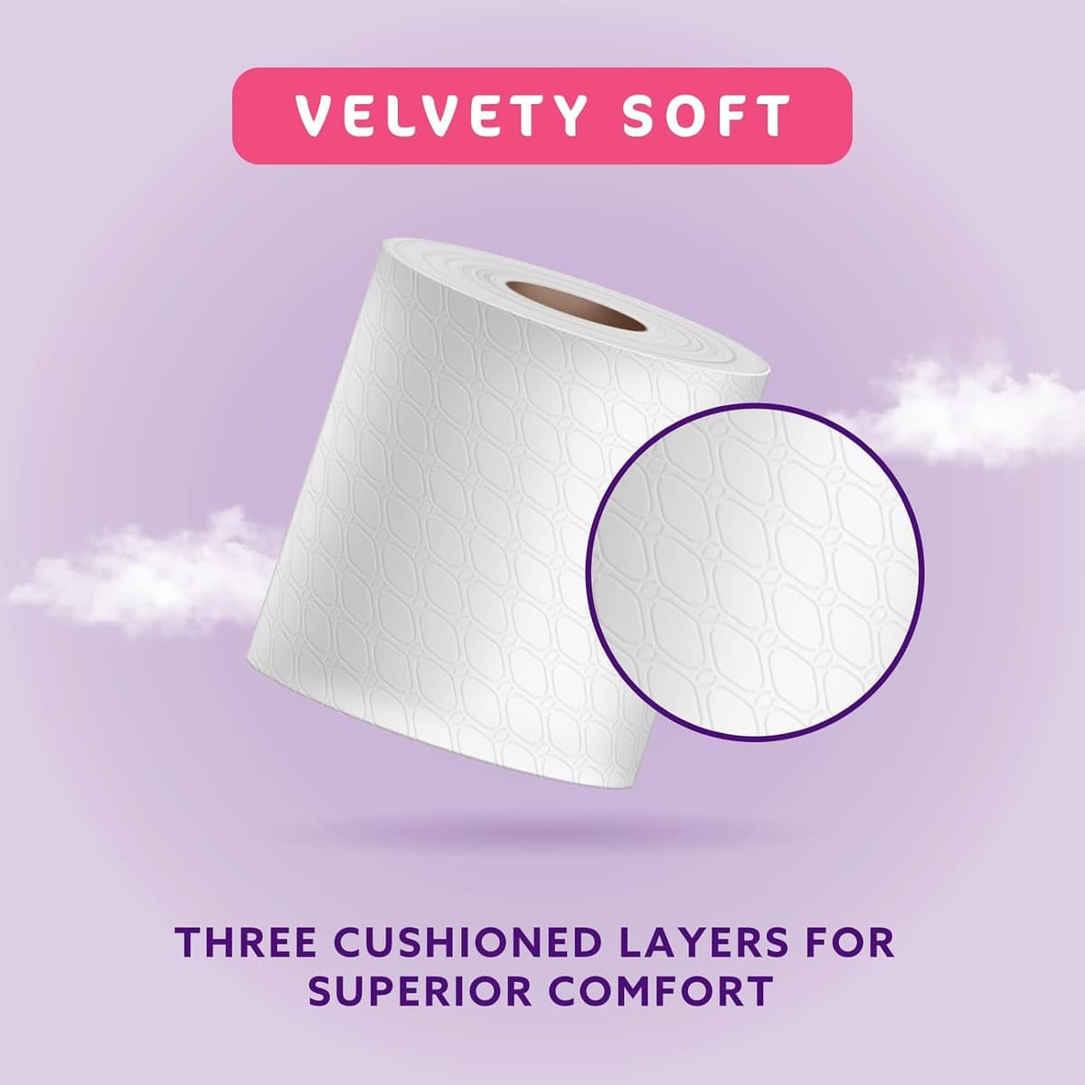 by Amazon Toilet Roll, 3-ply Quilted, Velvety Soft, 45 Rolls (5 Packs of 9), 200 Sheets per Roll, FSC Certified Standard 200 sheet (Pack of 45) — view 4