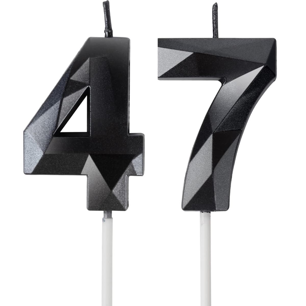 Yiran 50th Birthday Candles, Gold Number 50 Happy Birthday Candles, Cake Topper Decorations for Birthday Party, Wedding Anniversary Celebration Supply — view 31