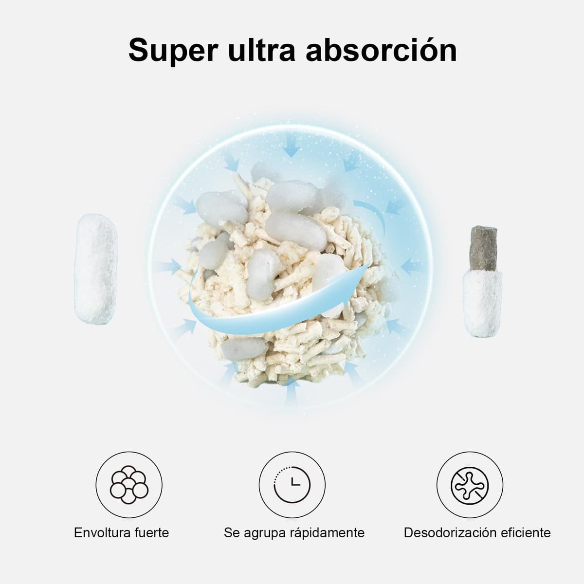 FUKUMARU Arena de Tofu para Gatos 10.8 kg, Arena aglomerante rápida para Gatos con Material superabsorbente, absorción instantánea, sin Polvo, bajo Rastro, Control de olores — view 2