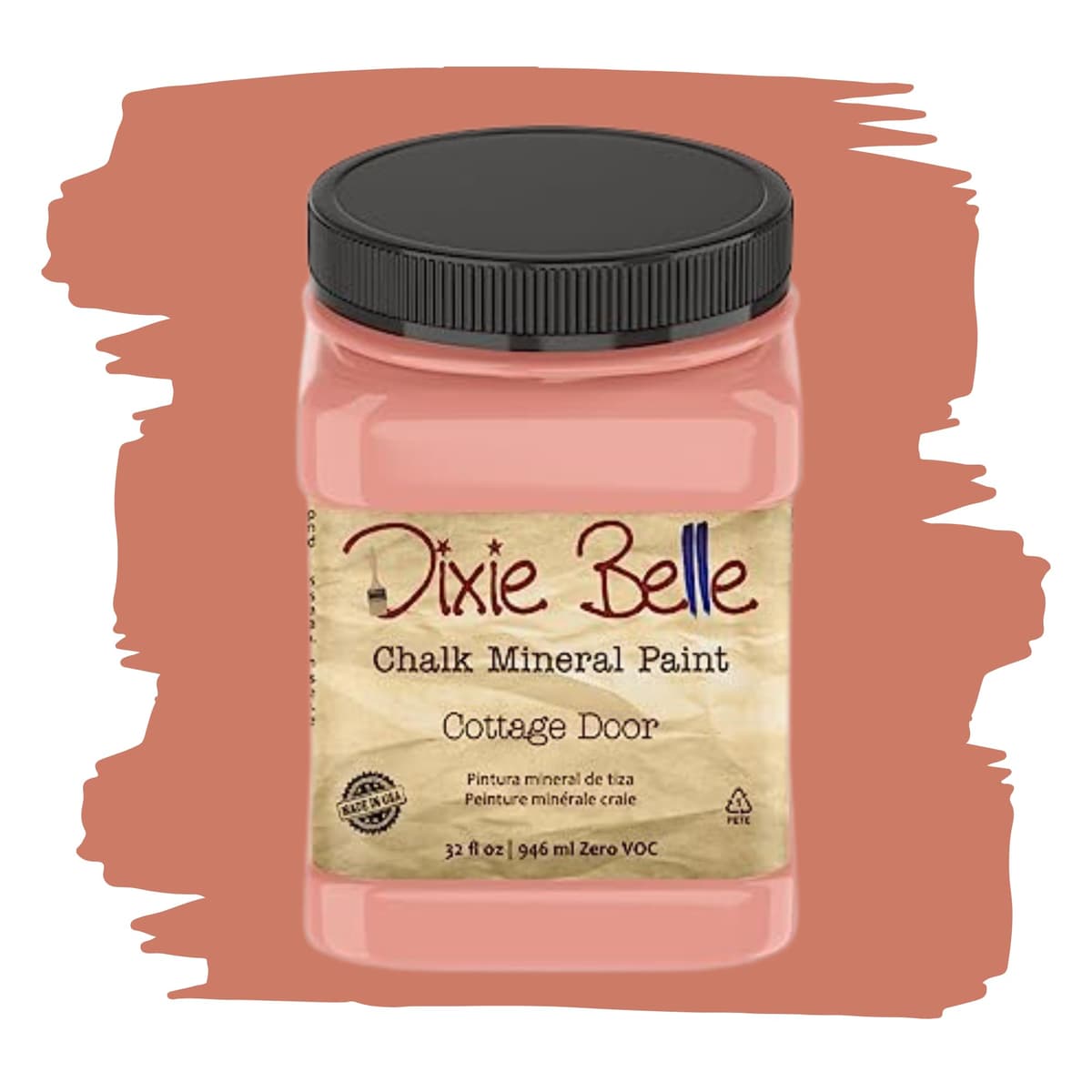 Dixie Belle Paint Company Chalk Finish Furniture Paint - Caviar (32oz) - Matte Black Chic Chalk Mineral DIY Furniture Paint — view 141