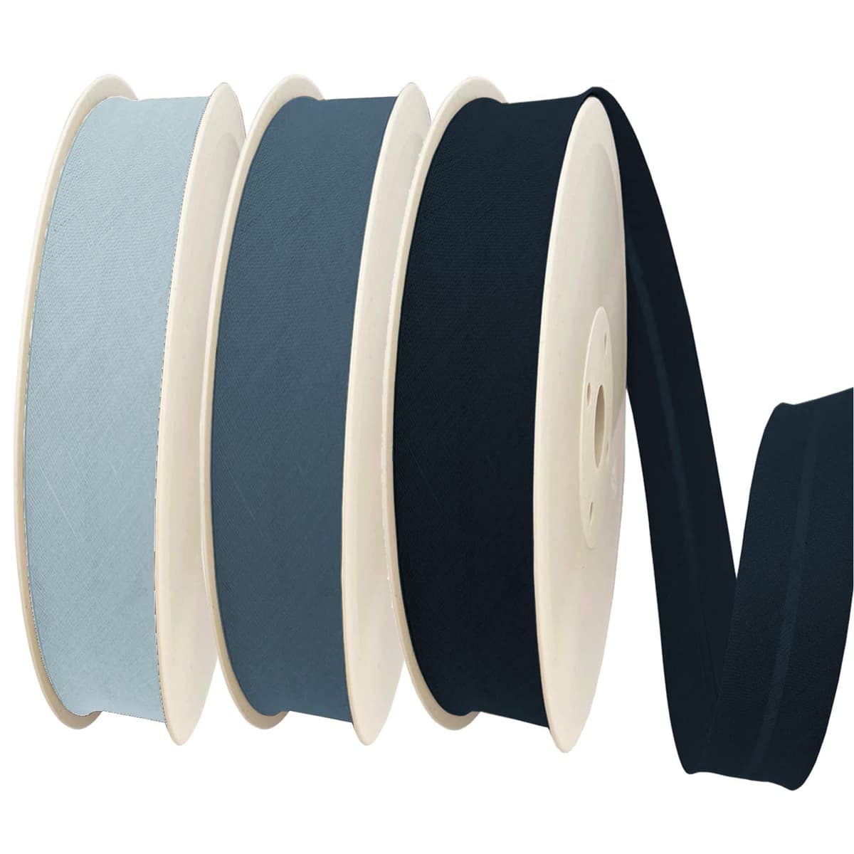 TEXTEX = Bies de 20mm de Ancho. 50% Algodón y 50% Poliéster. Pieza de 10m - (Negro) — view 77
