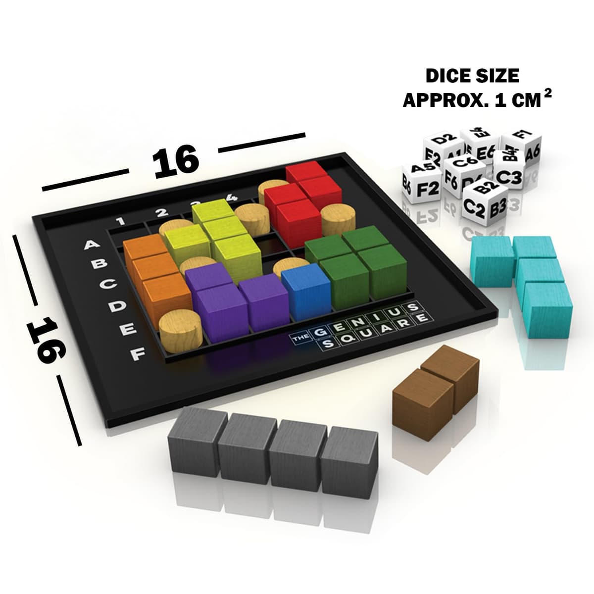 The Happy Puzzle Company - The Genius Square & Collection - Puzzle Challenges for Friends and Family Board Game Night - Logic STEM Educational Learning Resources (The Genius Square) — view 6