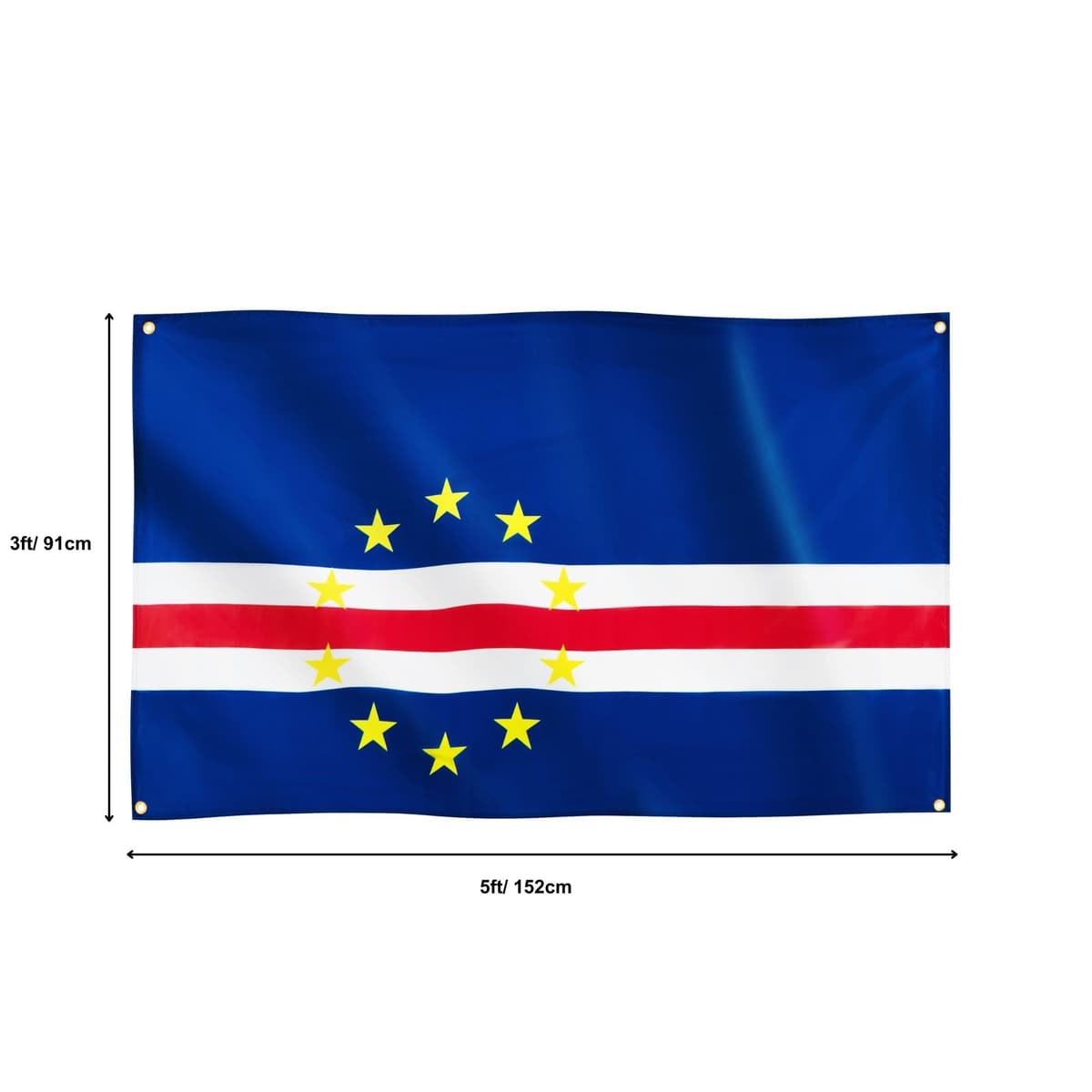 Runesol Cornwall Flag - 91x152cm, 3ft x 5ft, Cornish Flag, 4 Grommets, Eyelet in Every Corner, Premium Quality, Inside & Outside Use, Vivid Colours — view 960
