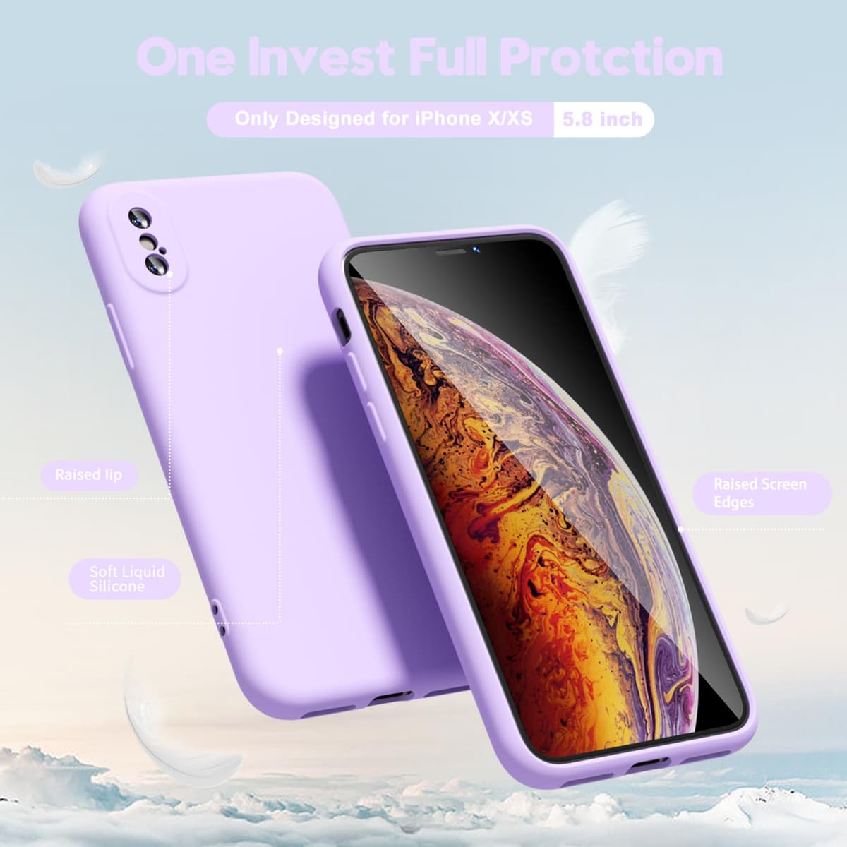 oakxco for iPhone 17 Pro Max Phone Case Liquid Silicone, Cute Thin Slim Grip Soft Rubber Gel for Women Men, Smooth Matte TPU Plain Solid Color Girly Simple Case with Camera Cover, Light Pink — view 107