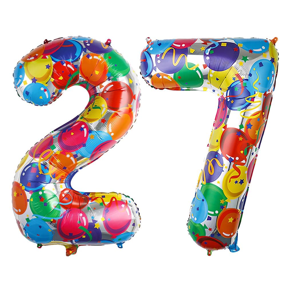 Foil Globo Número 5 Azul 40" (101cm), Inflable Helio o aire, Gigante Numeros 0-9, 10-19, 20-29, 30-100, Grande Globos Decoración para La Boda Aniversario y Cumpleaños Fiestas — view 502
