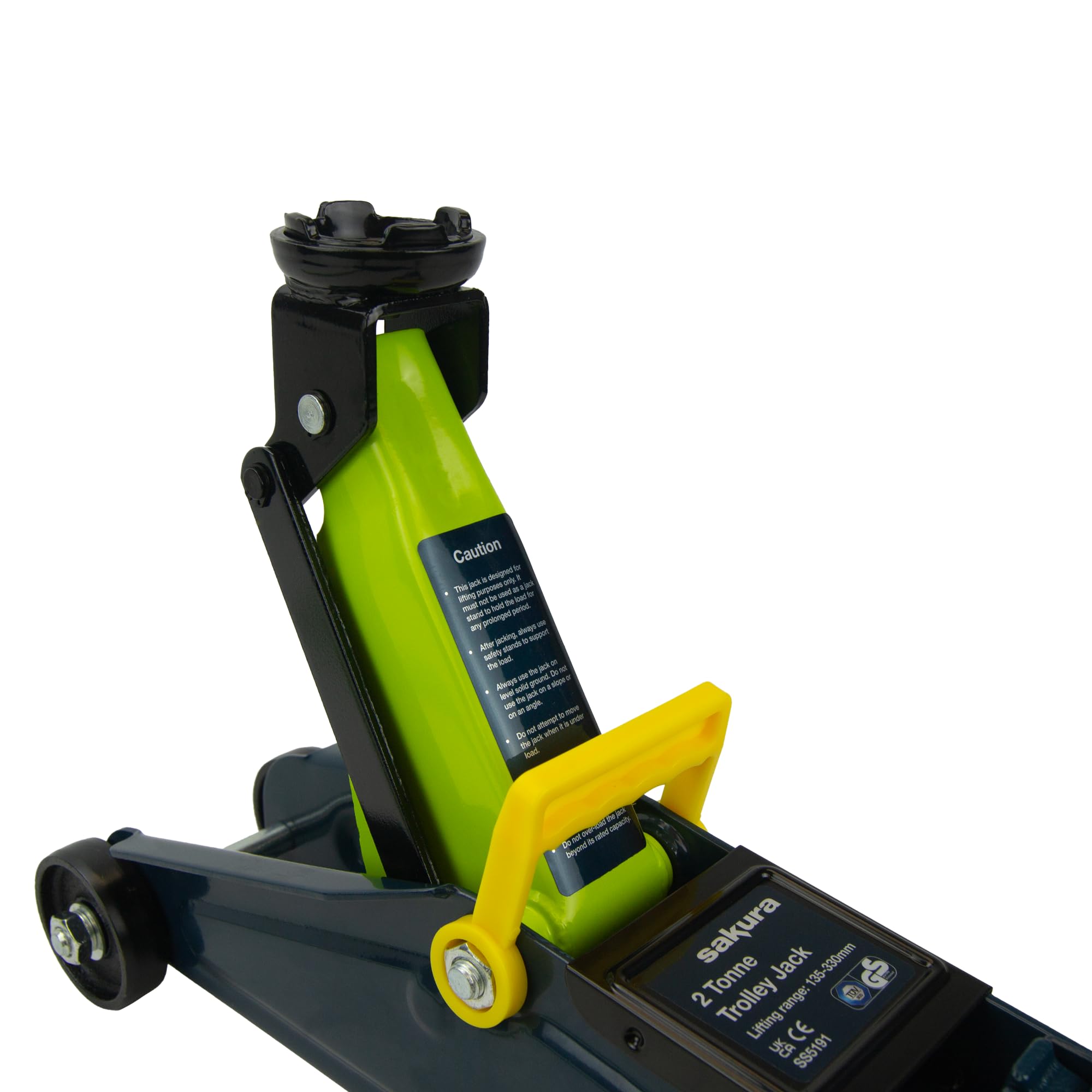 Sakura 2 Tonne Hydraulic Trolley Jack For Cars And Other Vehicles SS5191 - Lifting Range 135 X 330mm - TUV/GS Approved — view 3