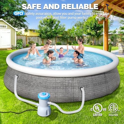 LuxBlue 800 GPH Above Ground Pool Filter Pump, Energy-Saving Pool Cartridge Filter Pump | Dual Action: Accelerate Water Flow & Capture Debris Quickly - Improve Water Clarity | Easy to Setup & Maintain — view 5
