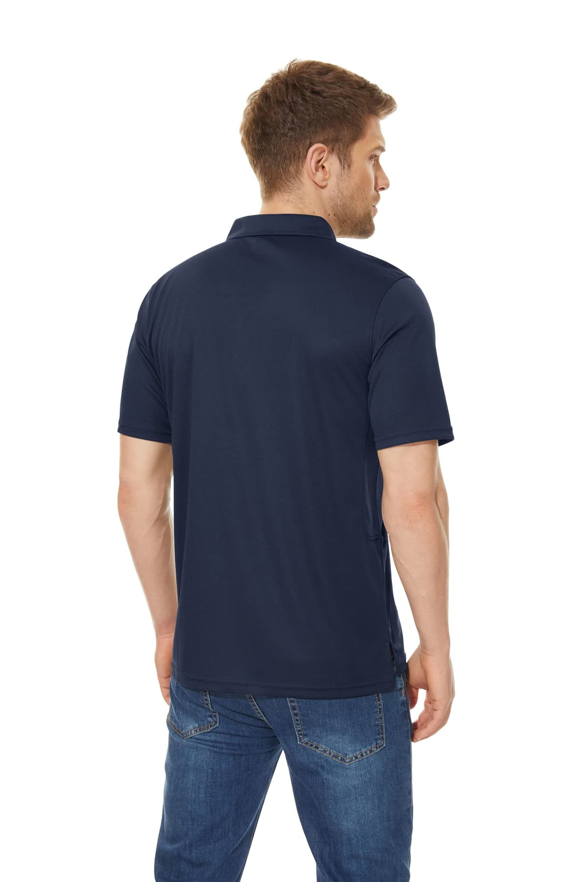 KEFITEVD Polos Transpirables para Hombre al Aire Libre Manga Corta Secado Rápido Camisetas de Camping — view 5