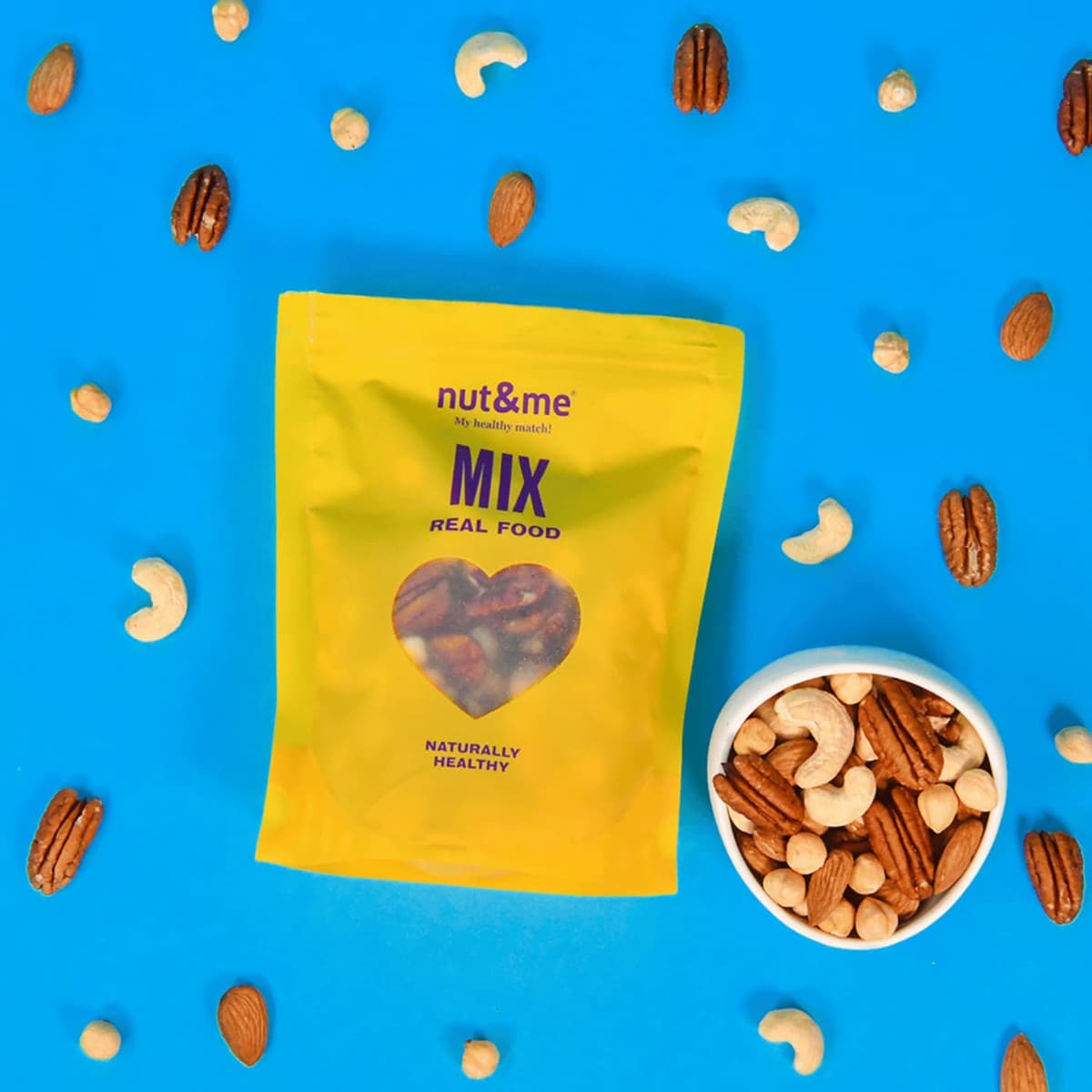 Mix natural de frutos secos 900 gr nut&me | Sin gluten | Vegano | Frutos secos premium | Perfecto para entrenar | Pack 6 x 150 gr — view 4