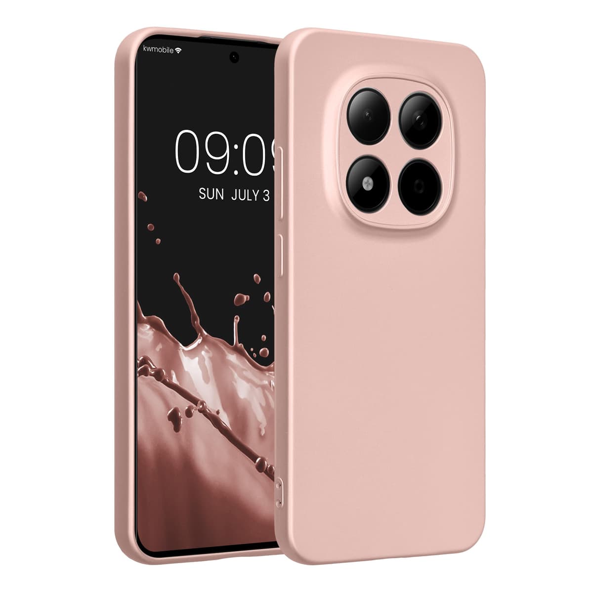 kwmobile Carcasa Compatible con Xiaomi Redmi Note 14 Pro 5G / Poco X7 Funda - Funda Ultrafina de TPU con Bordes elevados - Lavanda Metalizado — view 355