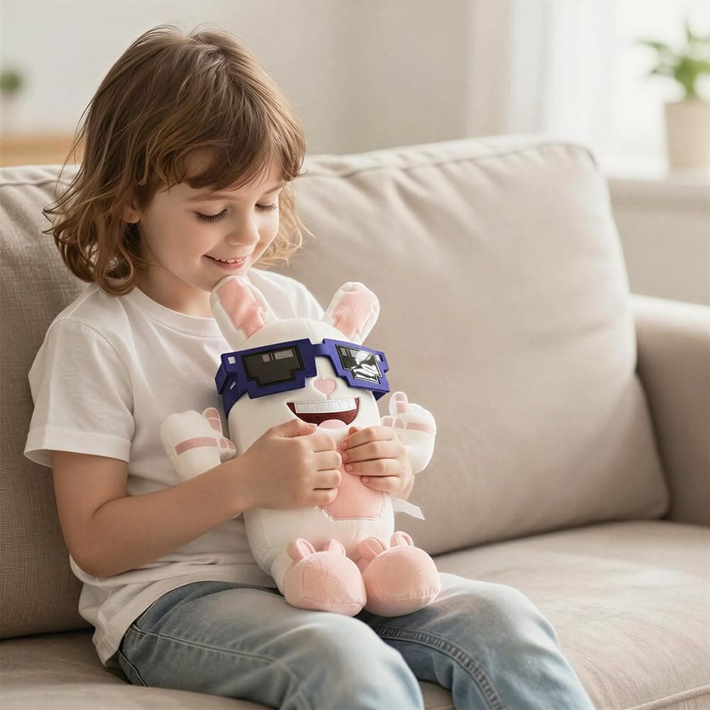 Steal A Brainrot Plush Toy, Tralalero Shark Plush Funny Stuffed Animal, Cute Soft Plushies Gift for Fans, Collectible Kawaii Plush Toy for Kids & Adults (Boppin Bunny) — view 2