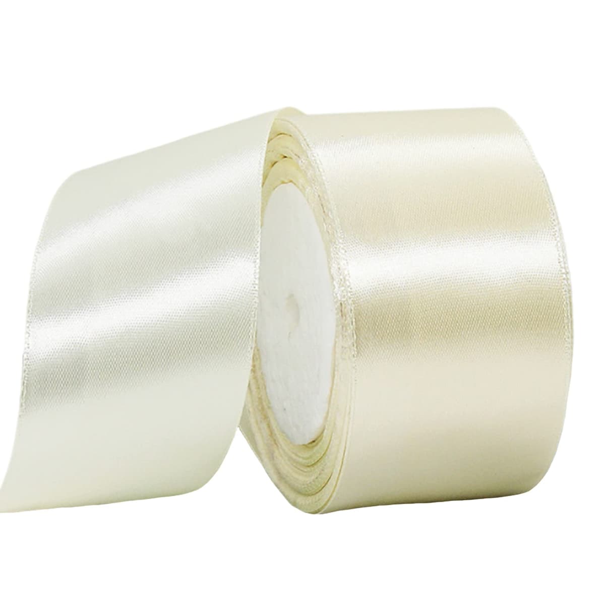 40mm Wide White Ribbon Thick Wedding Car Ribbon 22m, 1.5 inch Thick White Satin Ribbon for Gift Wrapping Wedding Car Christmas Birthday Cake Hair Bow Florist Bouquet Crafts Decorations — view 135