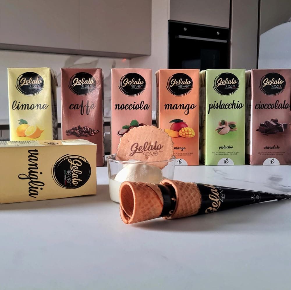 Gelato 4ever - Helado listo para mantecar - Gelato italiano UHT (Avellana) — view 5