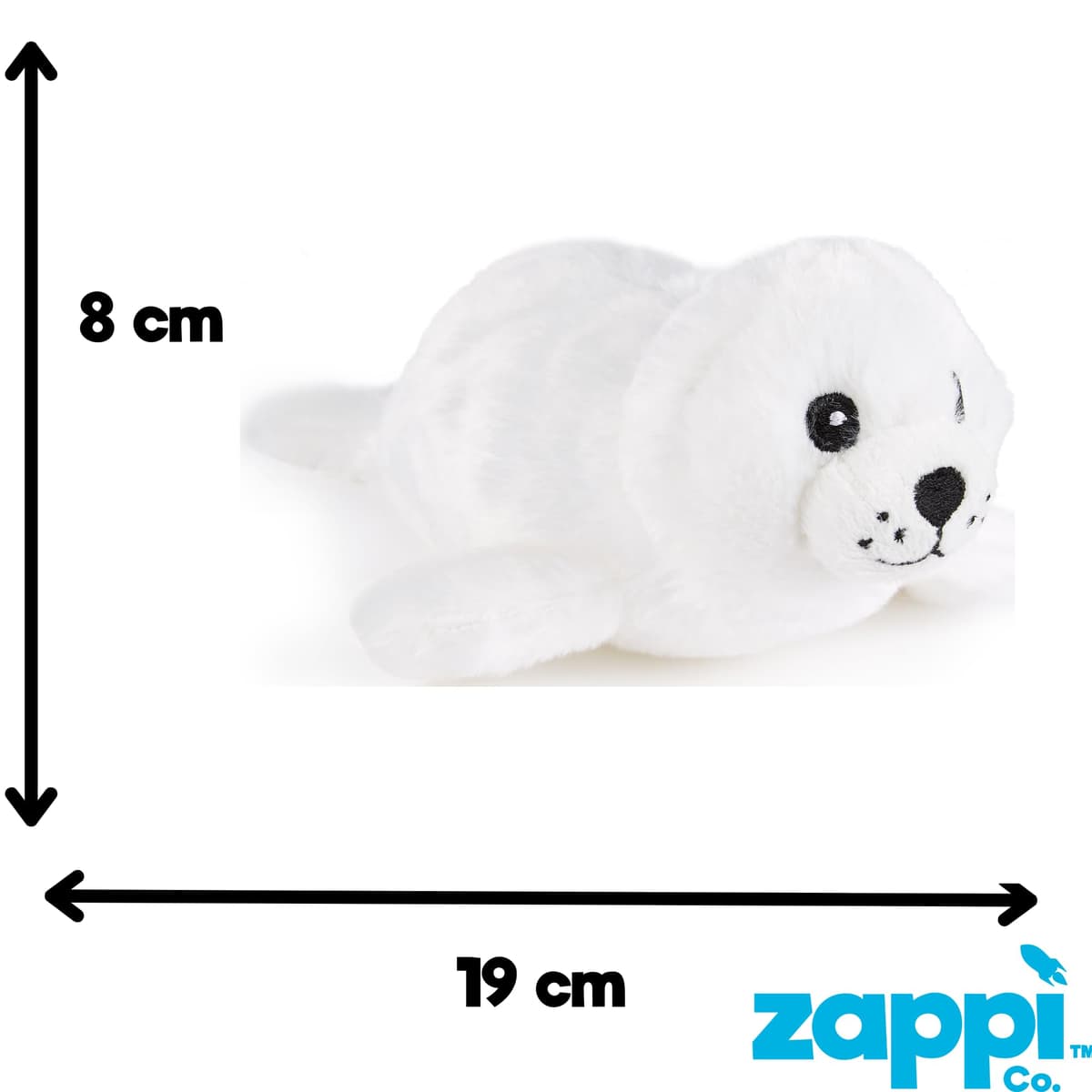 Zappi Co Animal de peluche suave para niños, perfecto compañero de juego para los niños, para cumpleaños y ocasiones especiales (12-15 cm) (lobo marino) — view 3